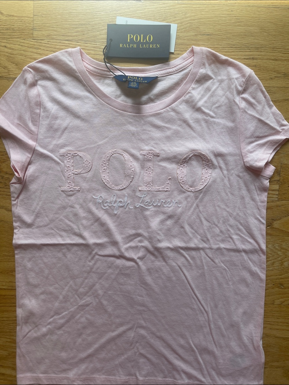Polo by Ralph Lauren Pink Embroidered Logo Short Sleeve Tee